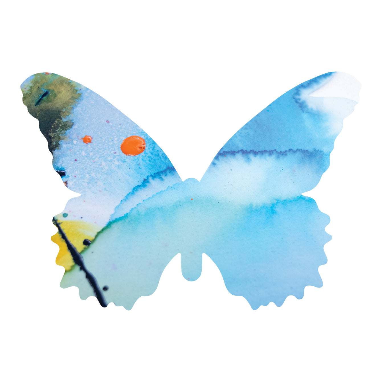 Light Blue Butterfly Decal Set