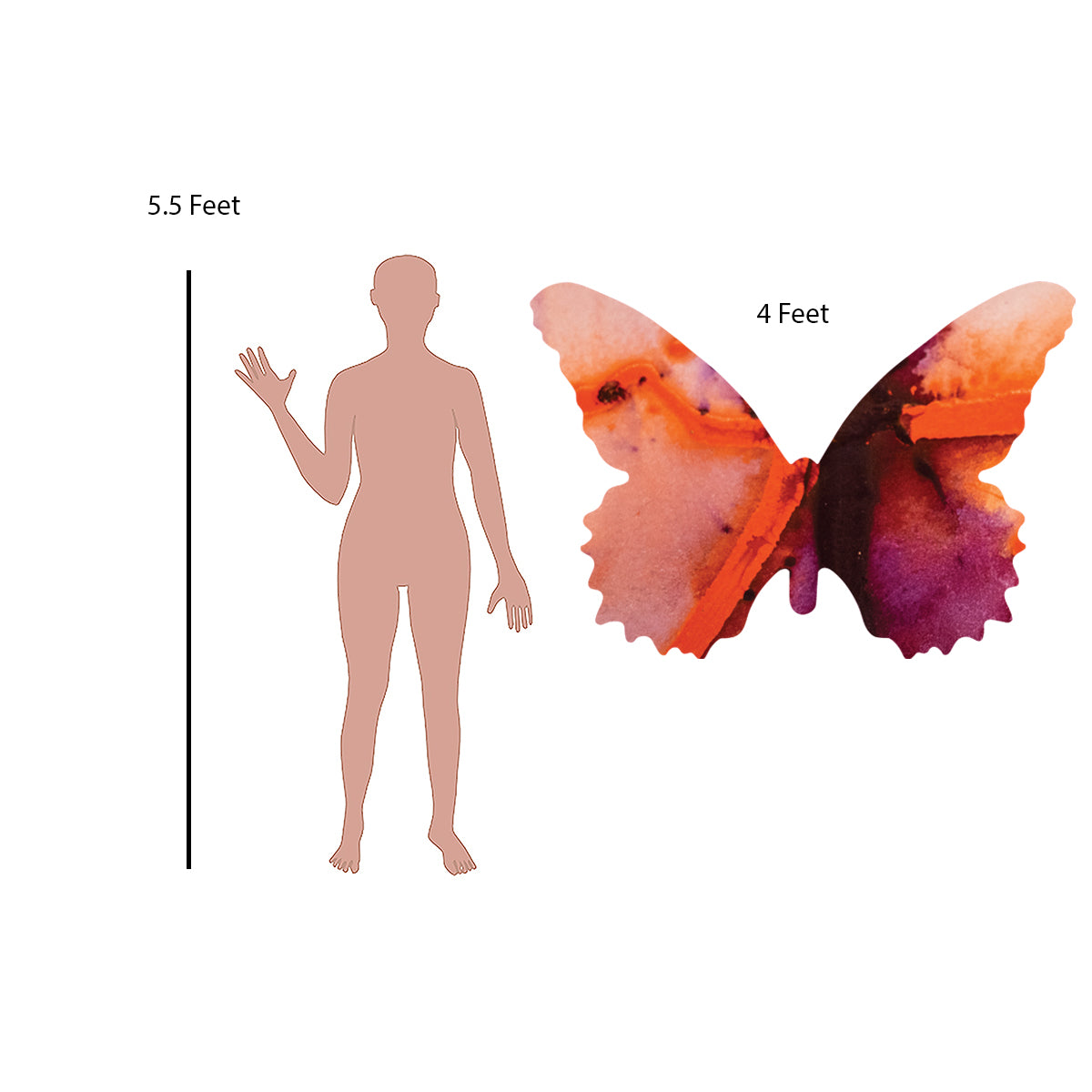 Scarlet Butterfly Decal Set