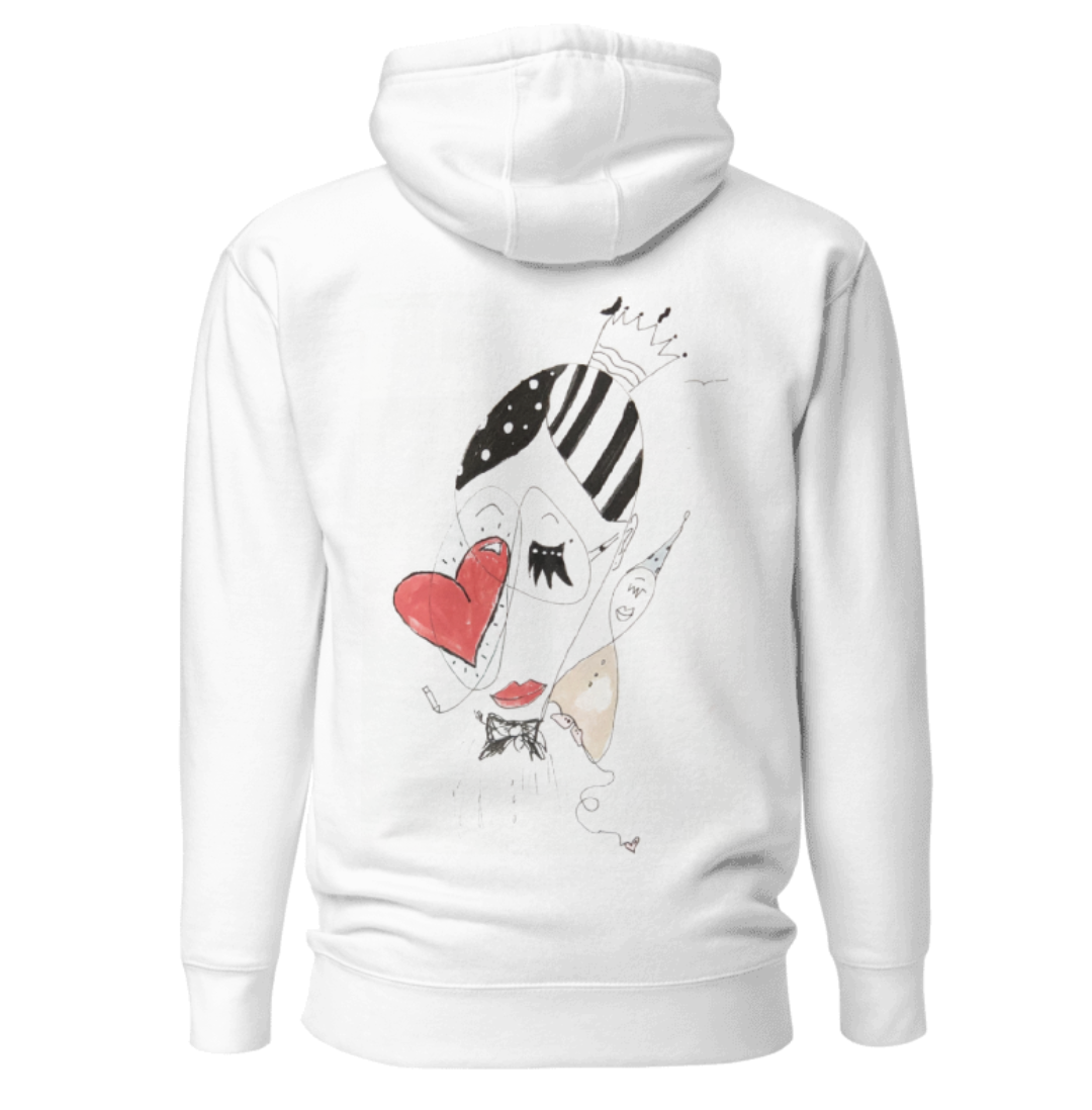 Day 15 of 100 Unisex White Hoodie