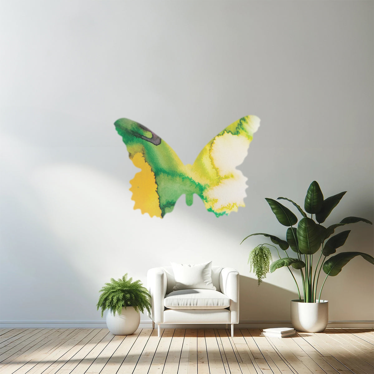 Tropical Green Butterfly Decal Set