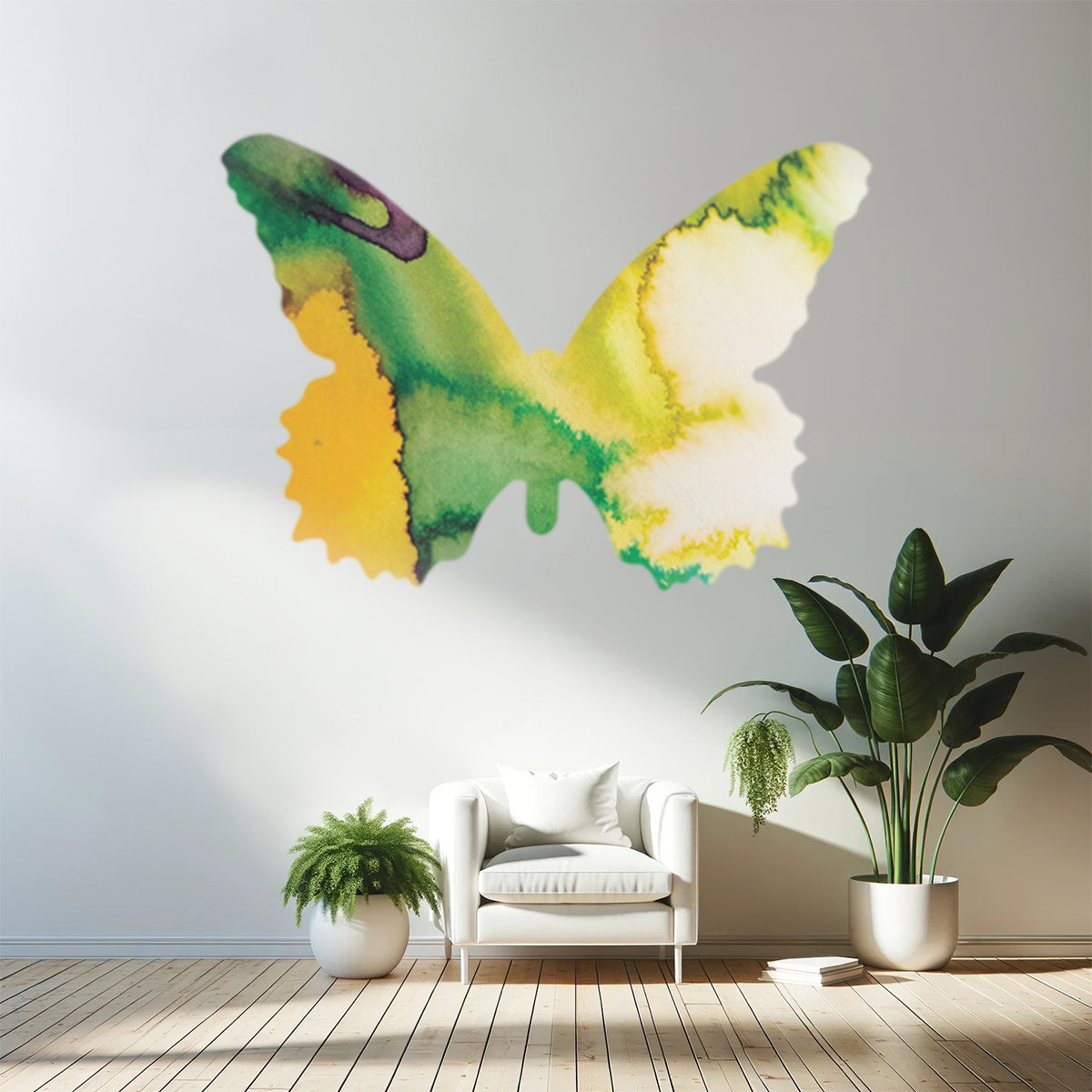 Tropical Green Butterfly Decal Set