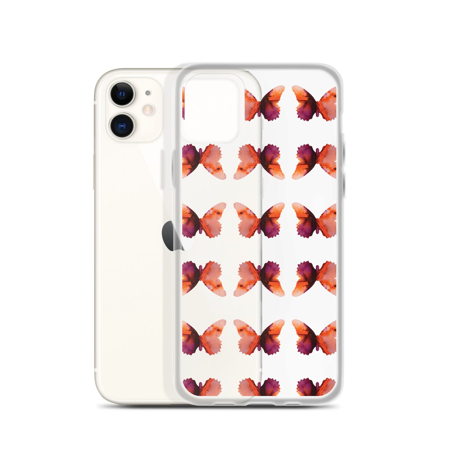 Clear Case for iPhone Scarlet