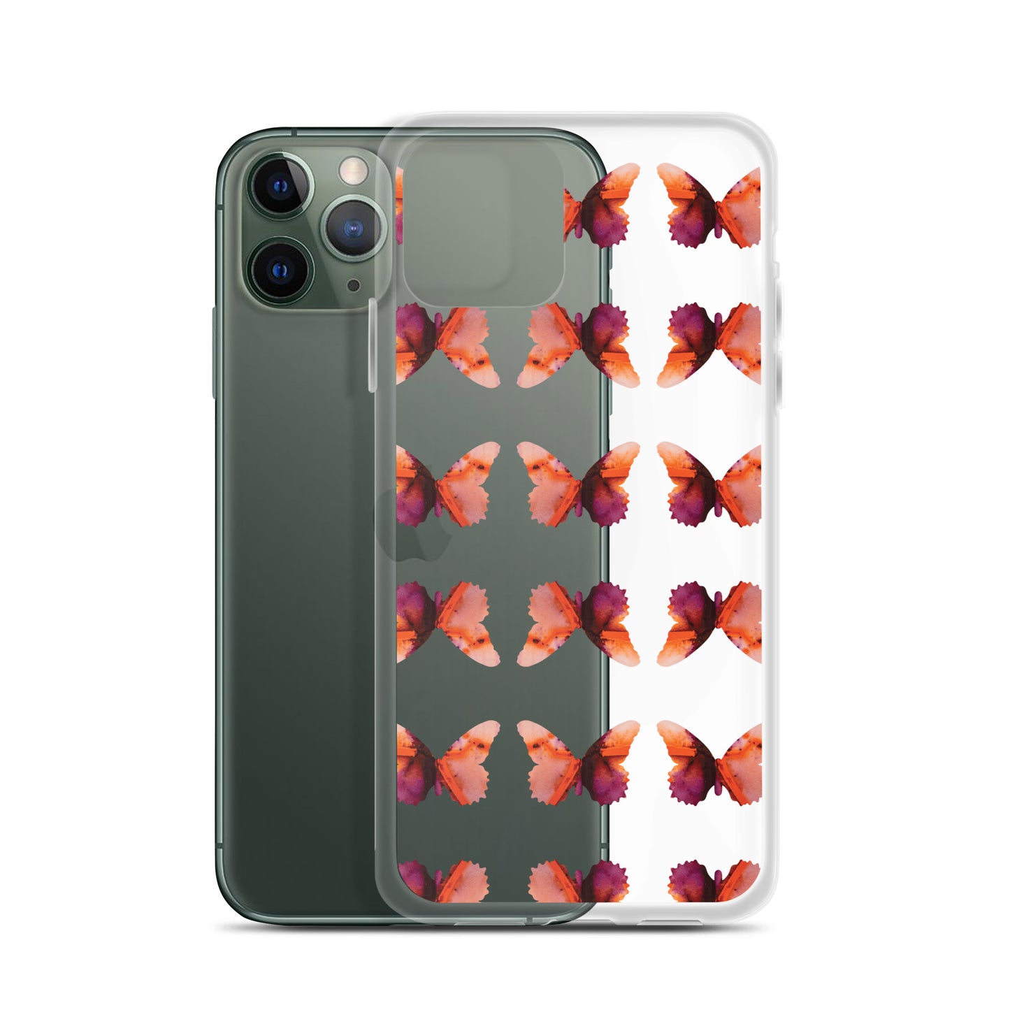 Clear Case for iPhone Scarlet