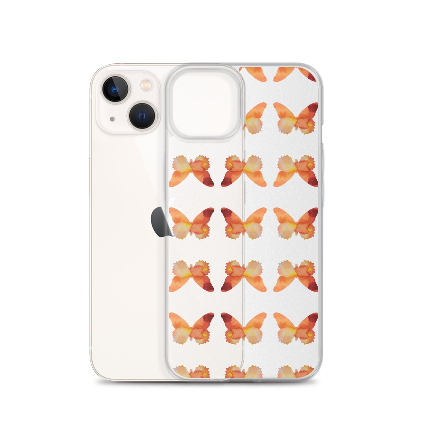Clear Case for iPhone Orange