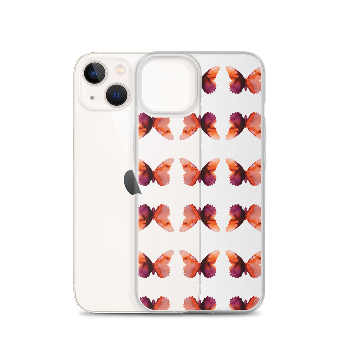 Clear Case for iPhone Scarlet