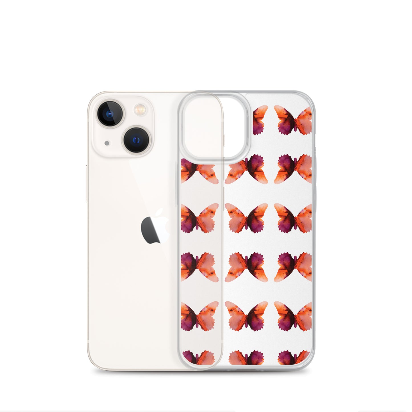Clear Case for iPhone Scarlet
