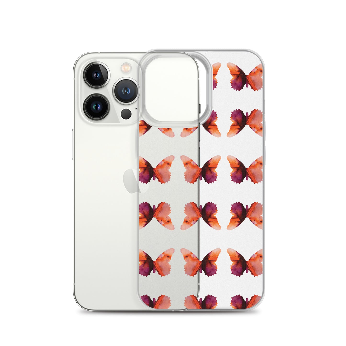 Clear Case for iPhone Scarlet