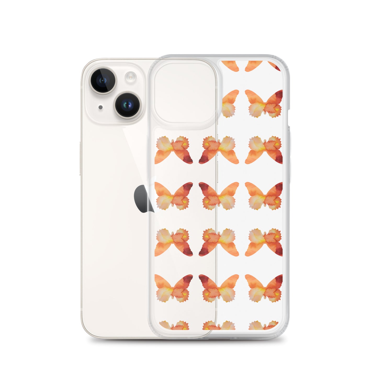 Clear Case for iPhone Orange