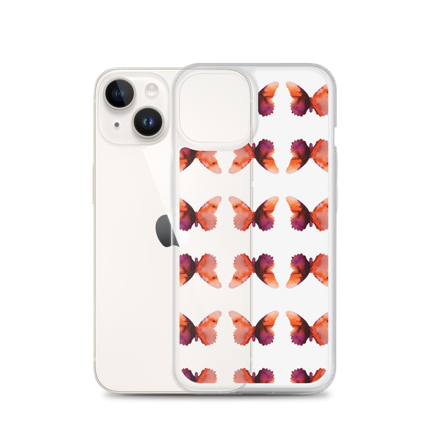 Clear Case for iPhone Scarlet