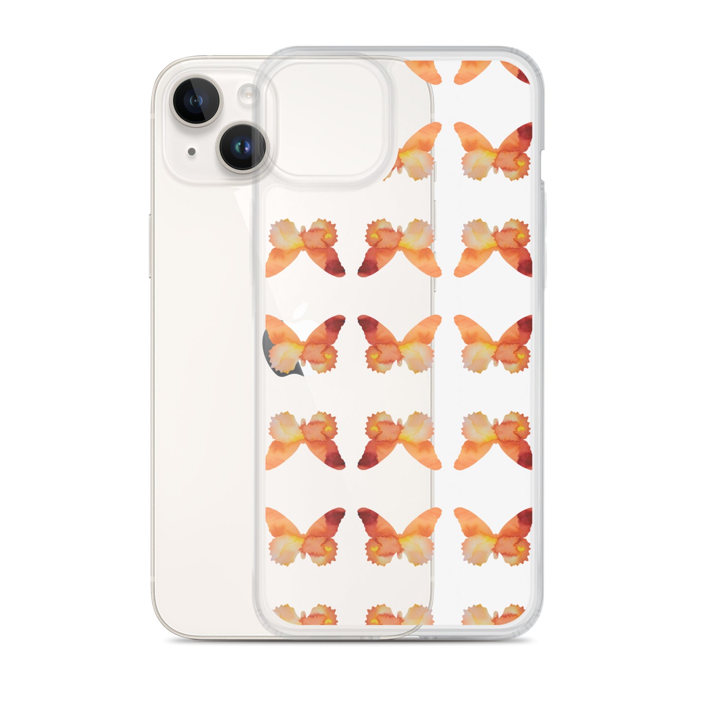 Clear Case for iPhone Orange