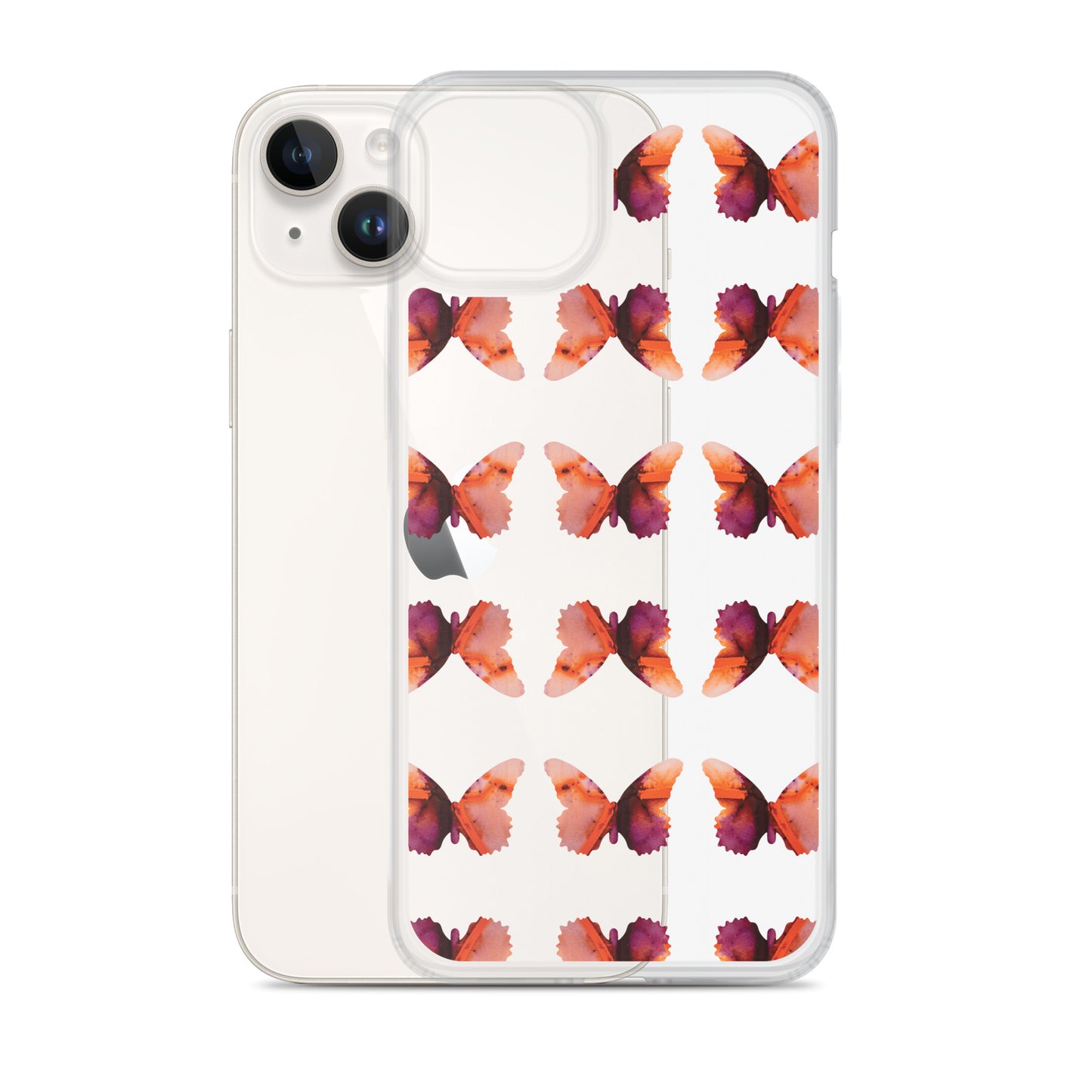 Clear Case for iPhone Scarlet