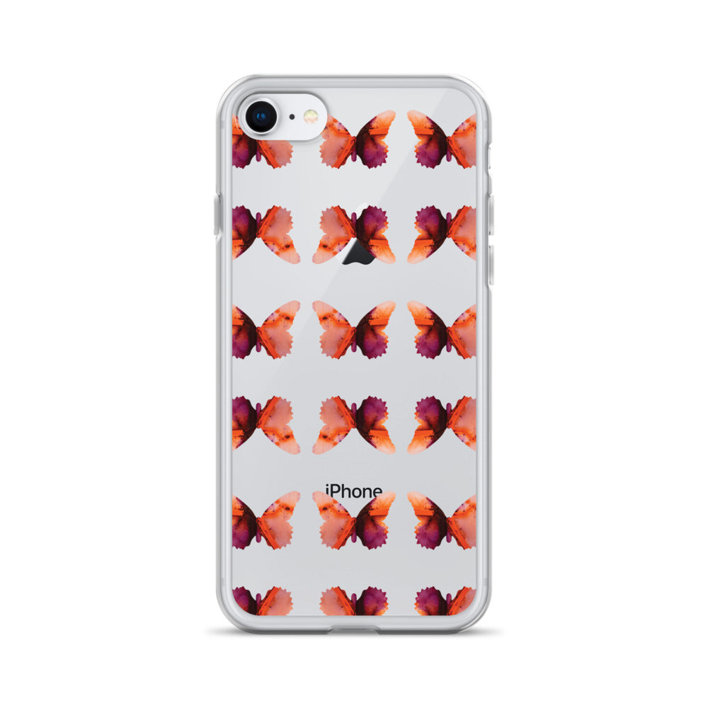 Clear Case for iPhone Scarlet