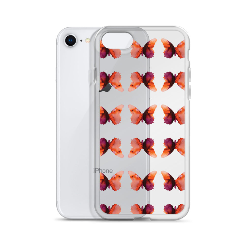 Clear Case for iPhone Scarlet