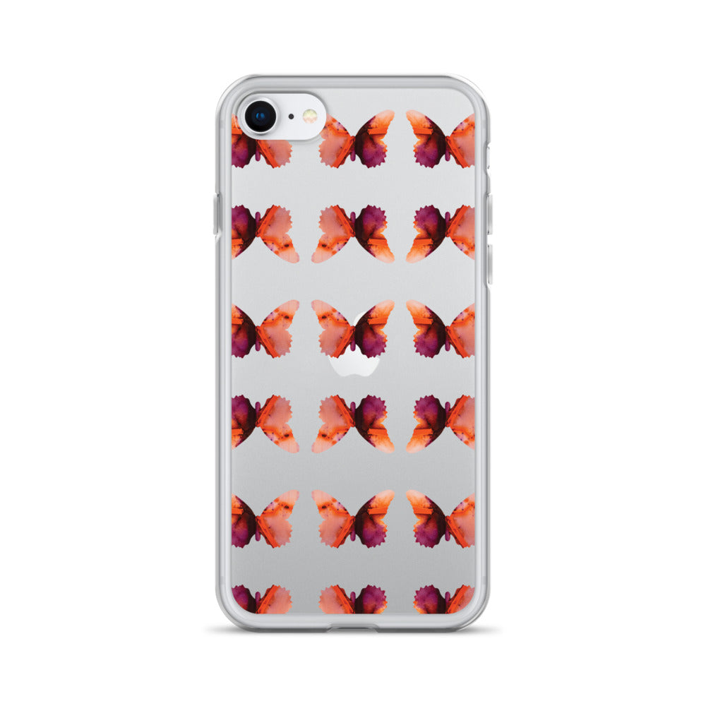 Clear Case for iPhone Scarlet