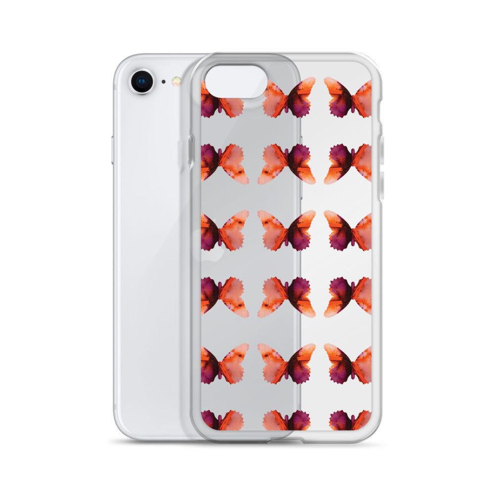 Clear Case for iPhone Scarlet