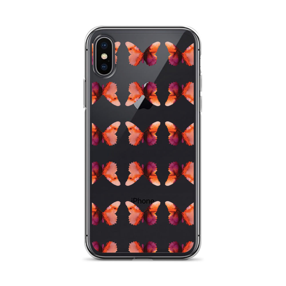 Clear Case for iPhone Scarlet