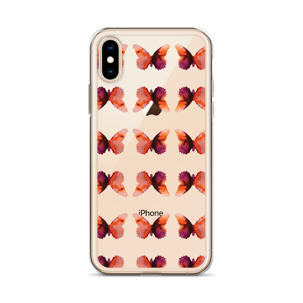 Clear Case for iPhone Scarlet