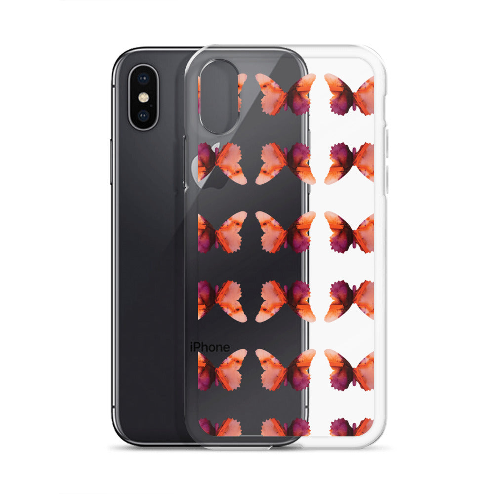 Clear Case for iPhone Scarlet