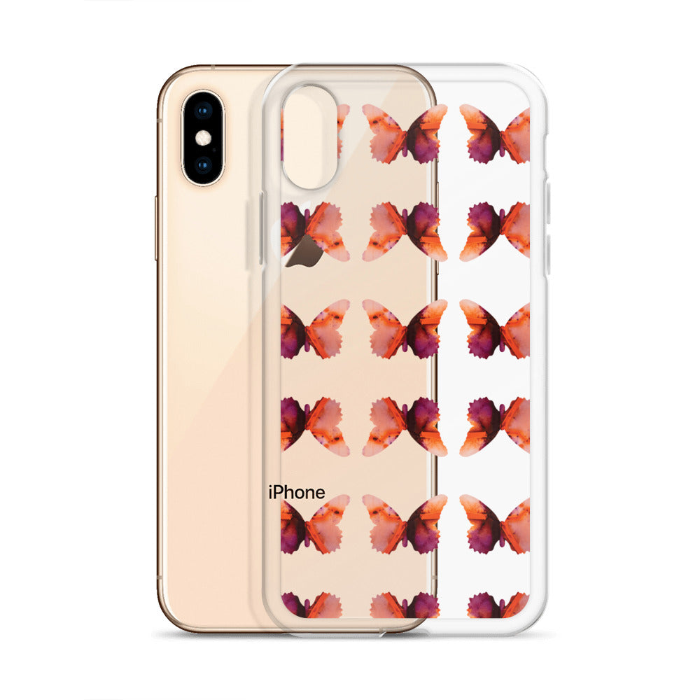 Clear Case for iPhone Scarlet