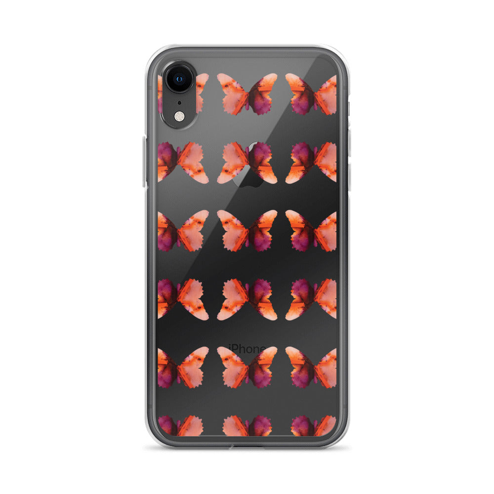 Clear Case for iPhone Scarlet