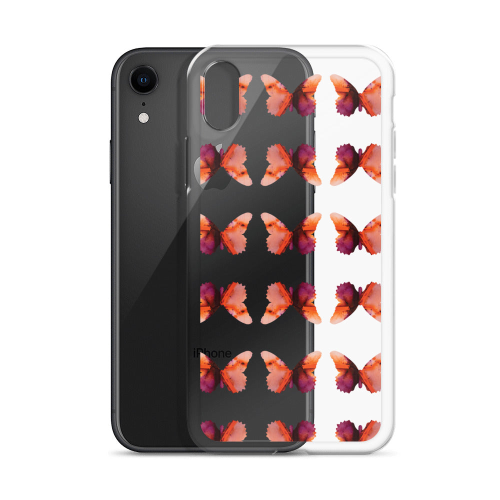Clear Case for iPhone Scarlet