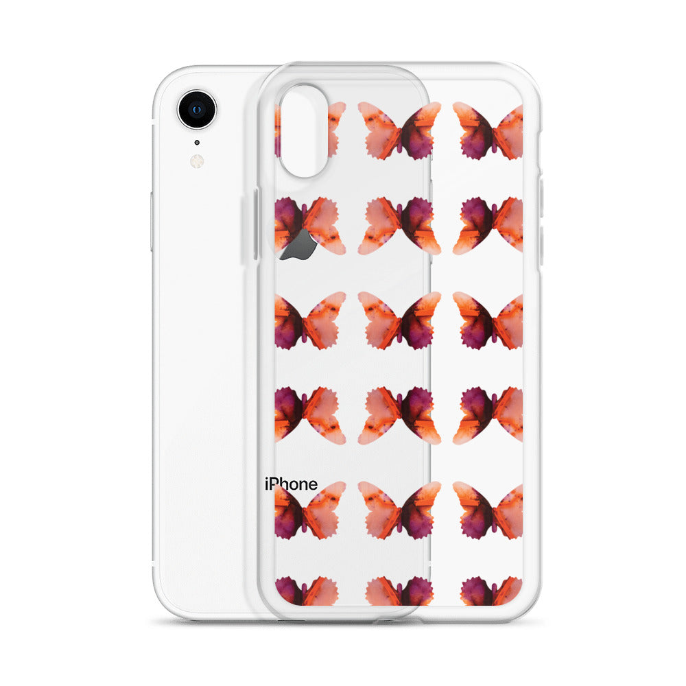 Clear Case for iPhone Scarlet