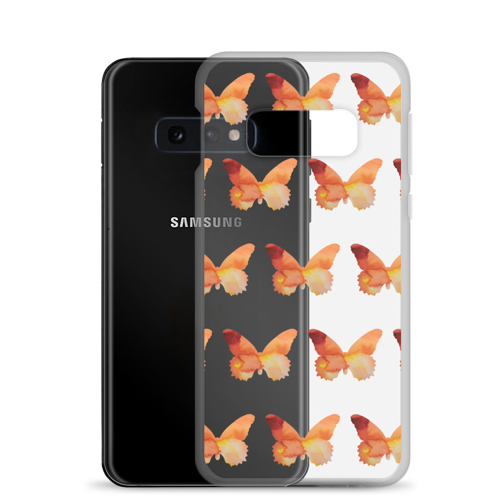 Clear Case for Samsung Orange