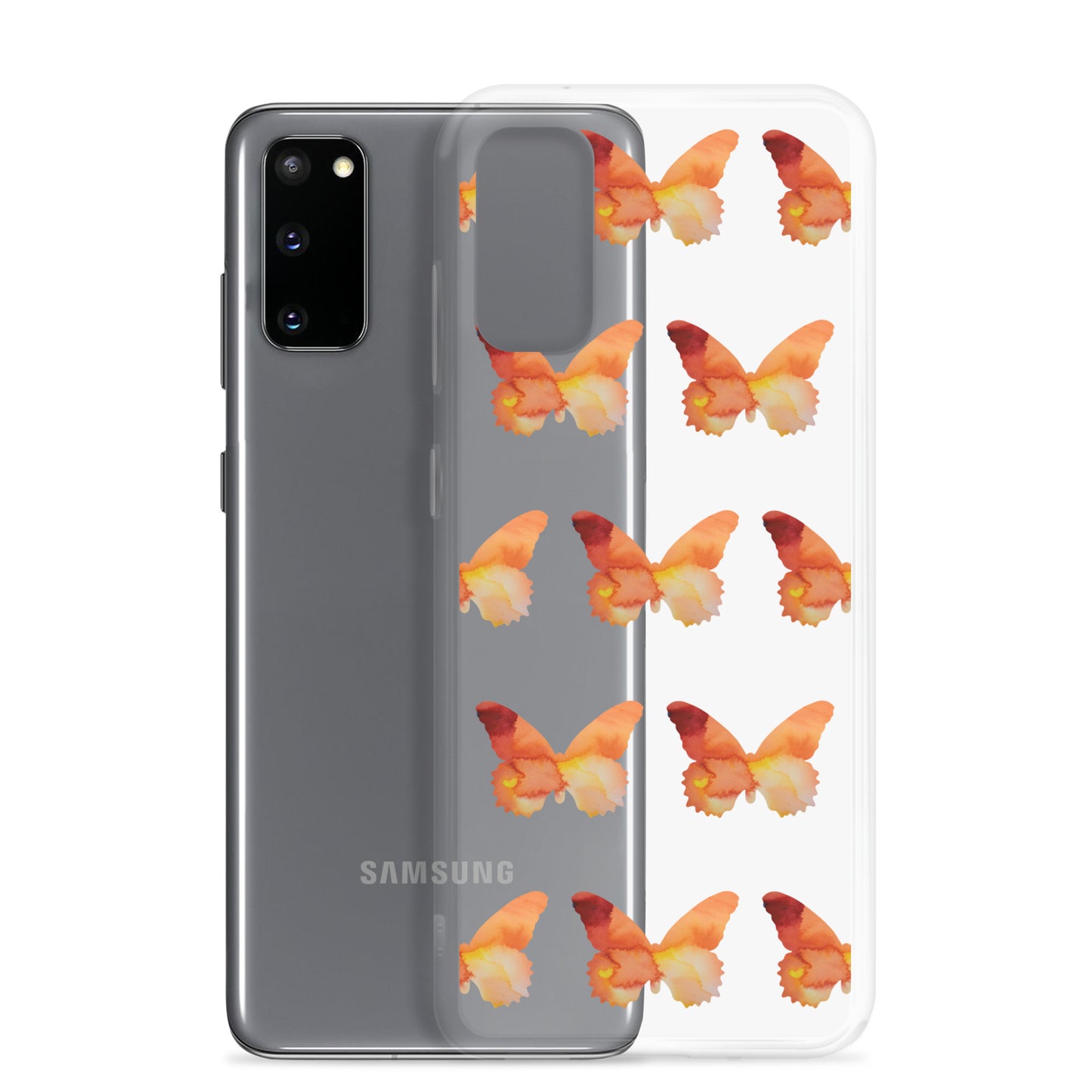 Clear Case for Samsung Orange
