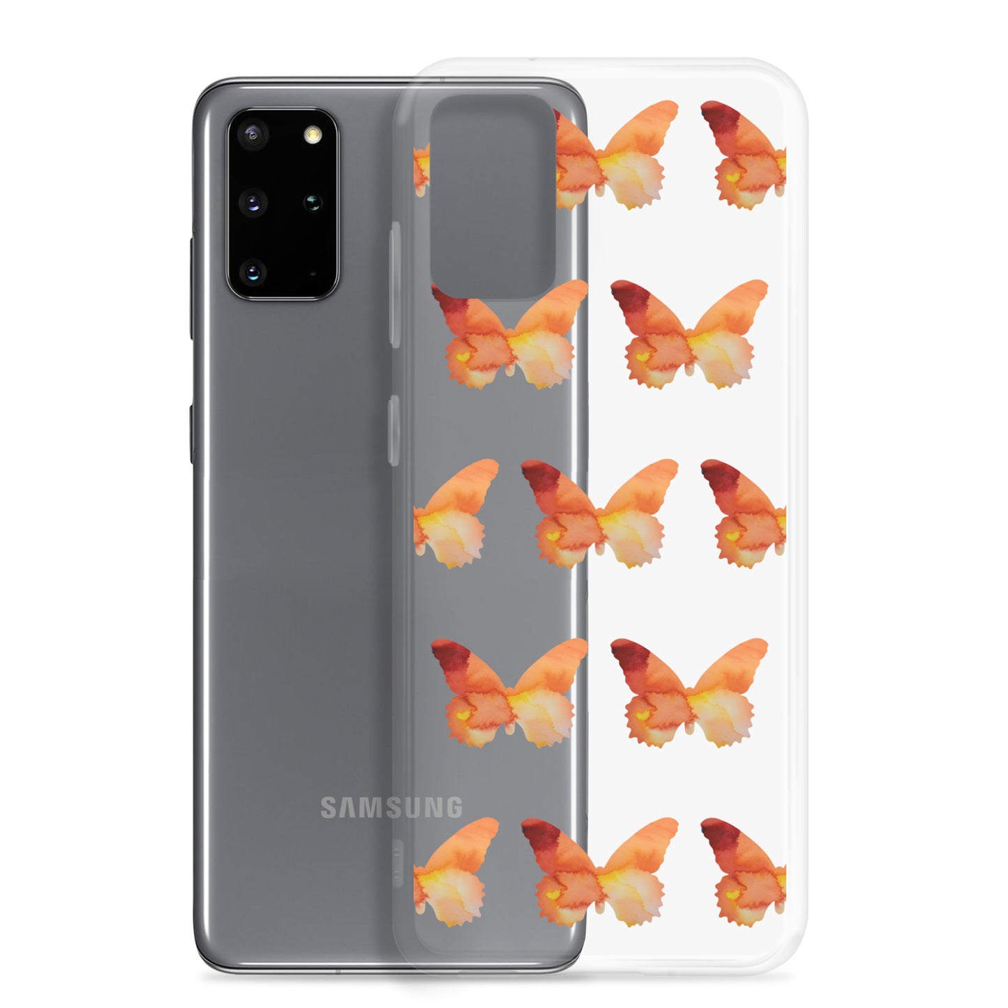 Clear Case for Samsung Orange