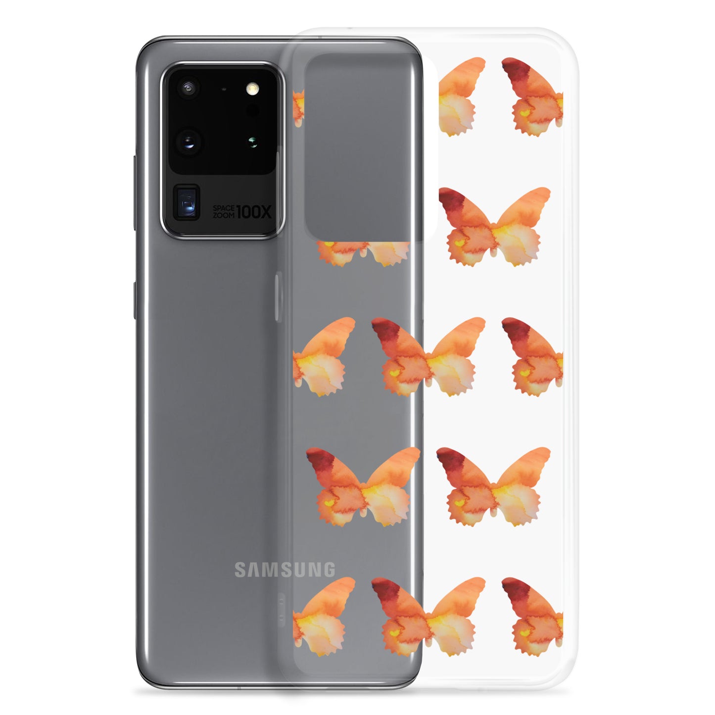 Clear Case for Samsung Orange