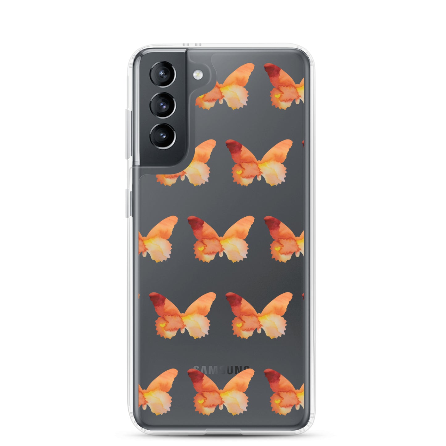 Clear Case for Samsung Orange