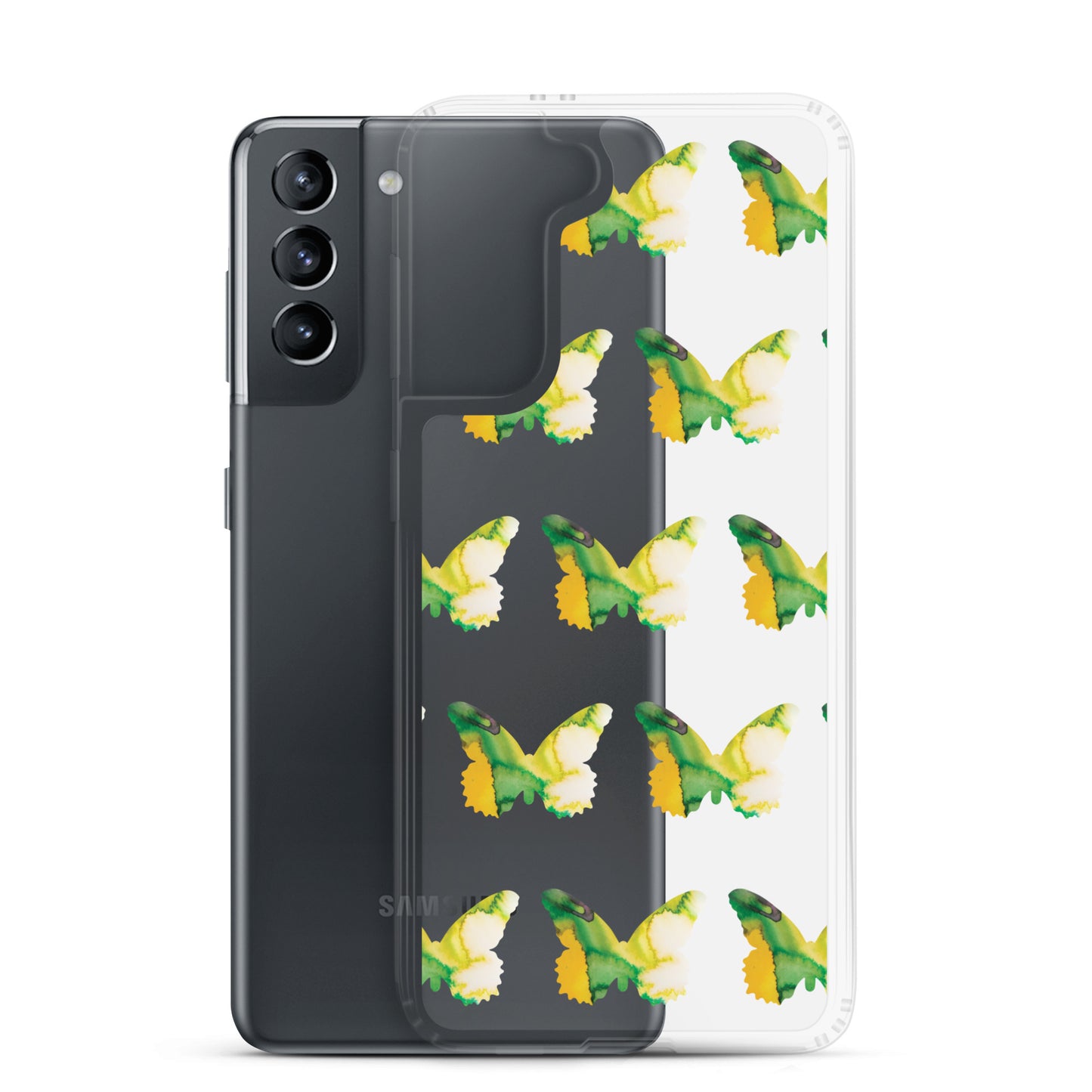Clear Case for Samsung Tropical Green