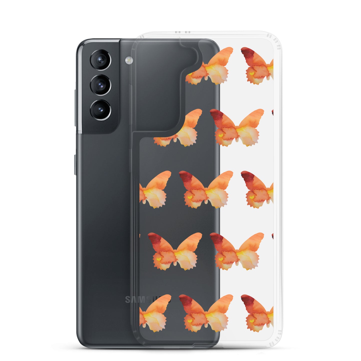 Clear Case for Samsung Orange