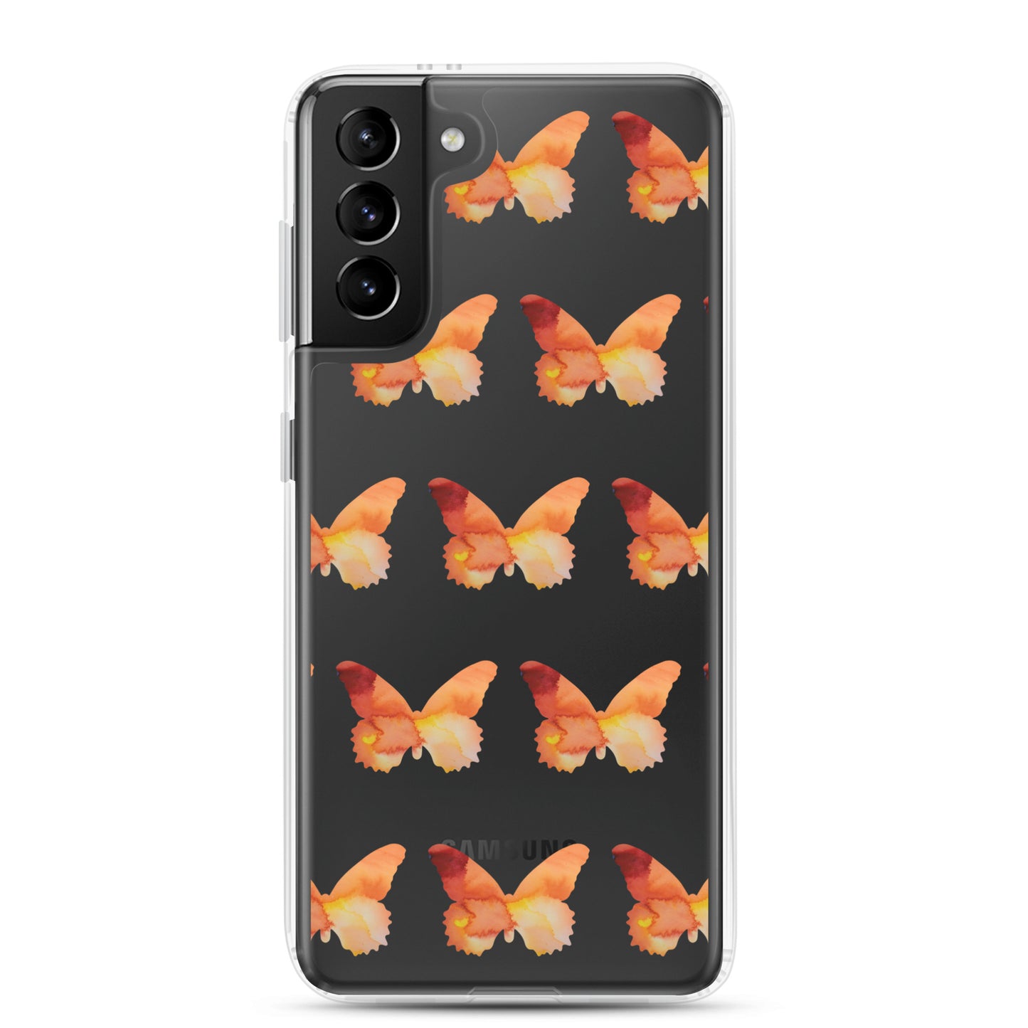 Clear Case for Samsung Orange