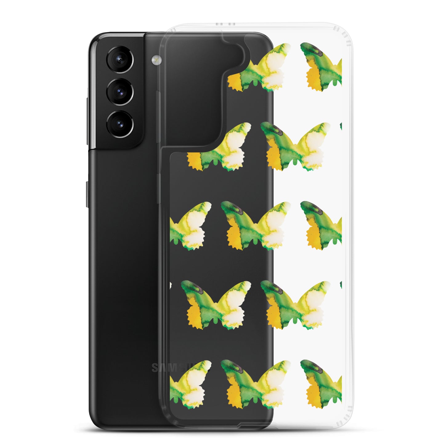 Clear Case for Samsung Tropical Green