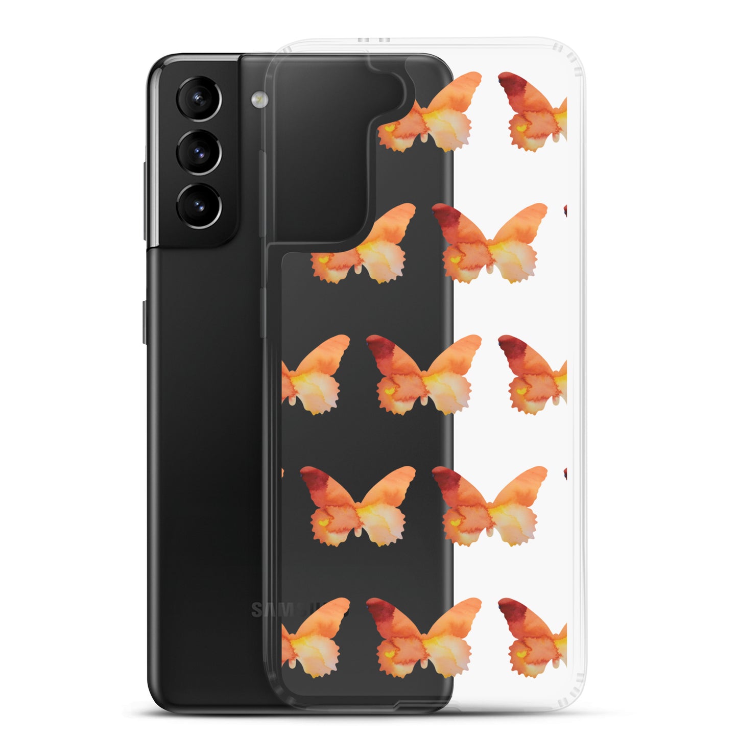 Clear Case for Samsung Orange
