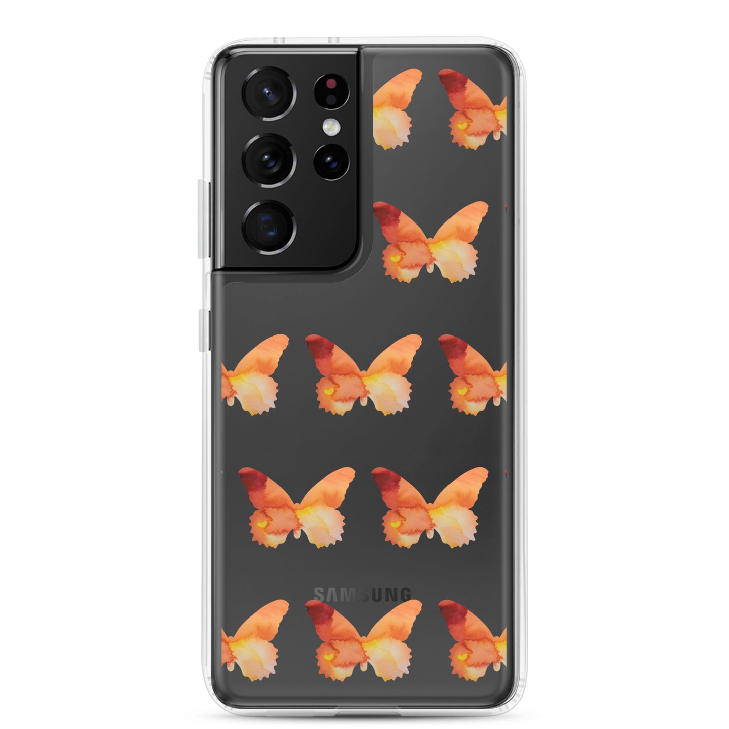 Clear Case for Samsung Orange