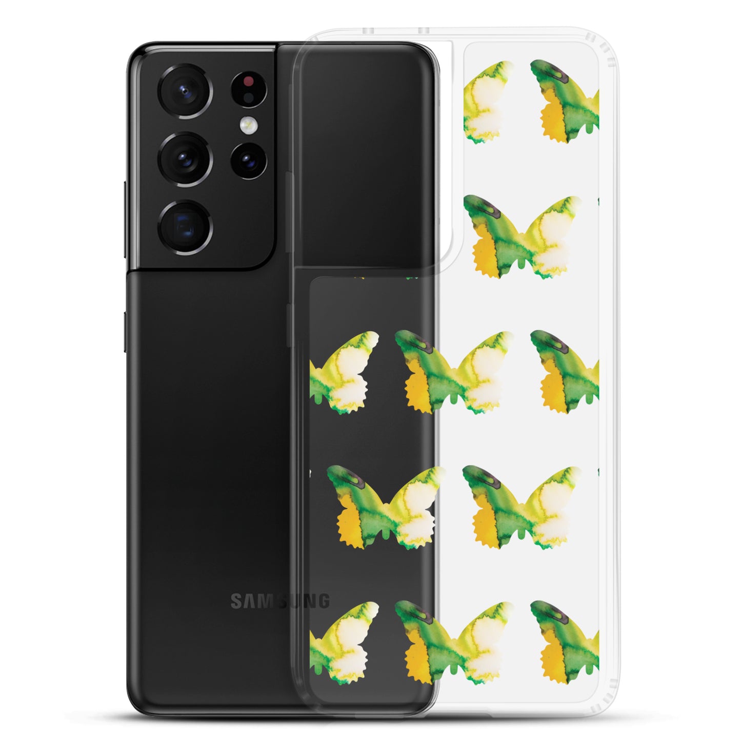 Clear Case for Samsung Tropical Green