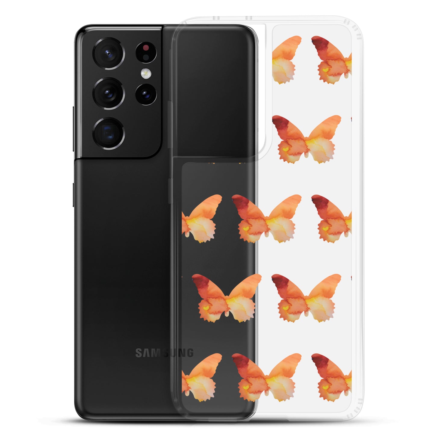 Clear Case for Samsung Orange