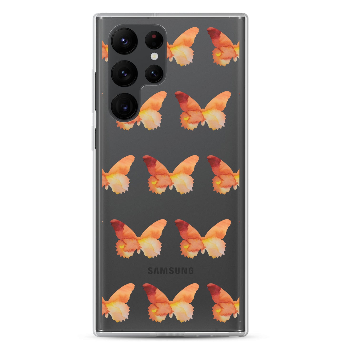 Clear Case for Samsung Orange