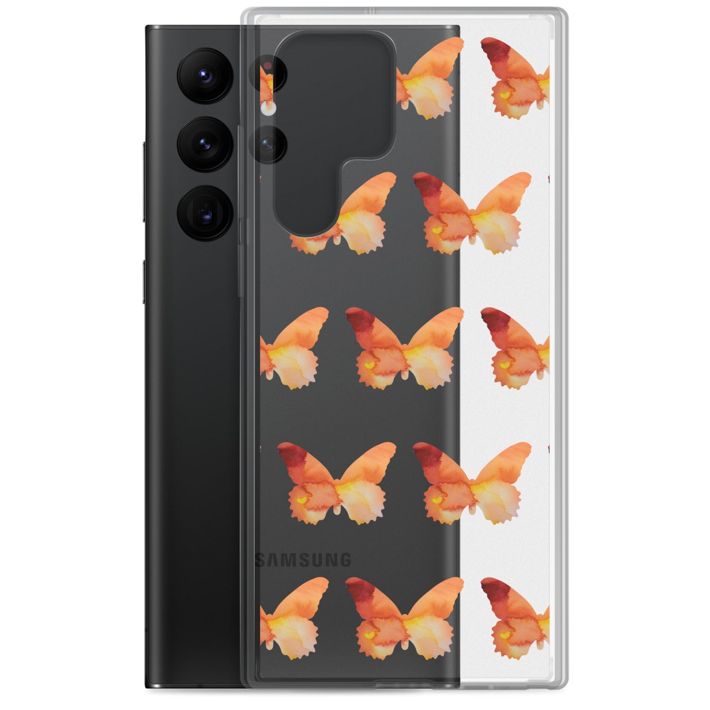 Clear Case for Samsung Orange