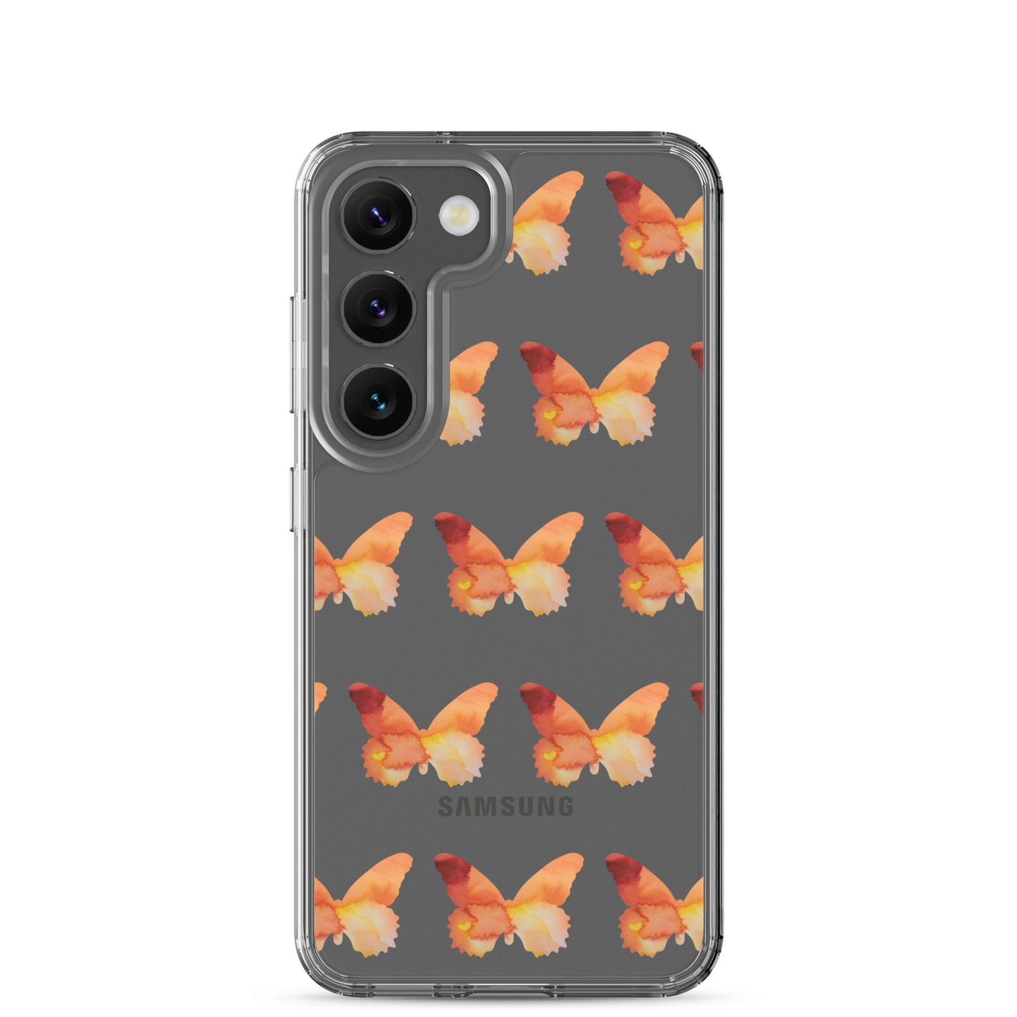 Clear Case for Samsung Orange