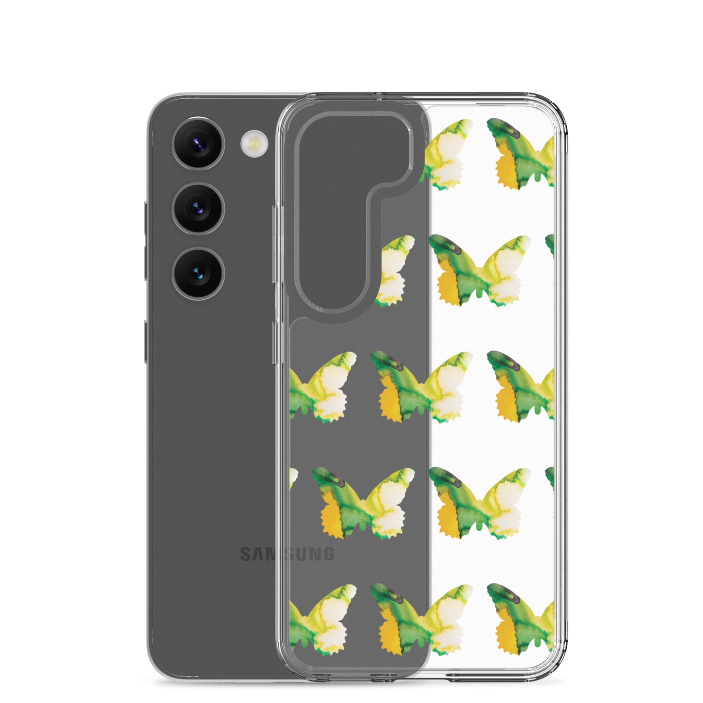 Clear Case for Samsung Tropical Green