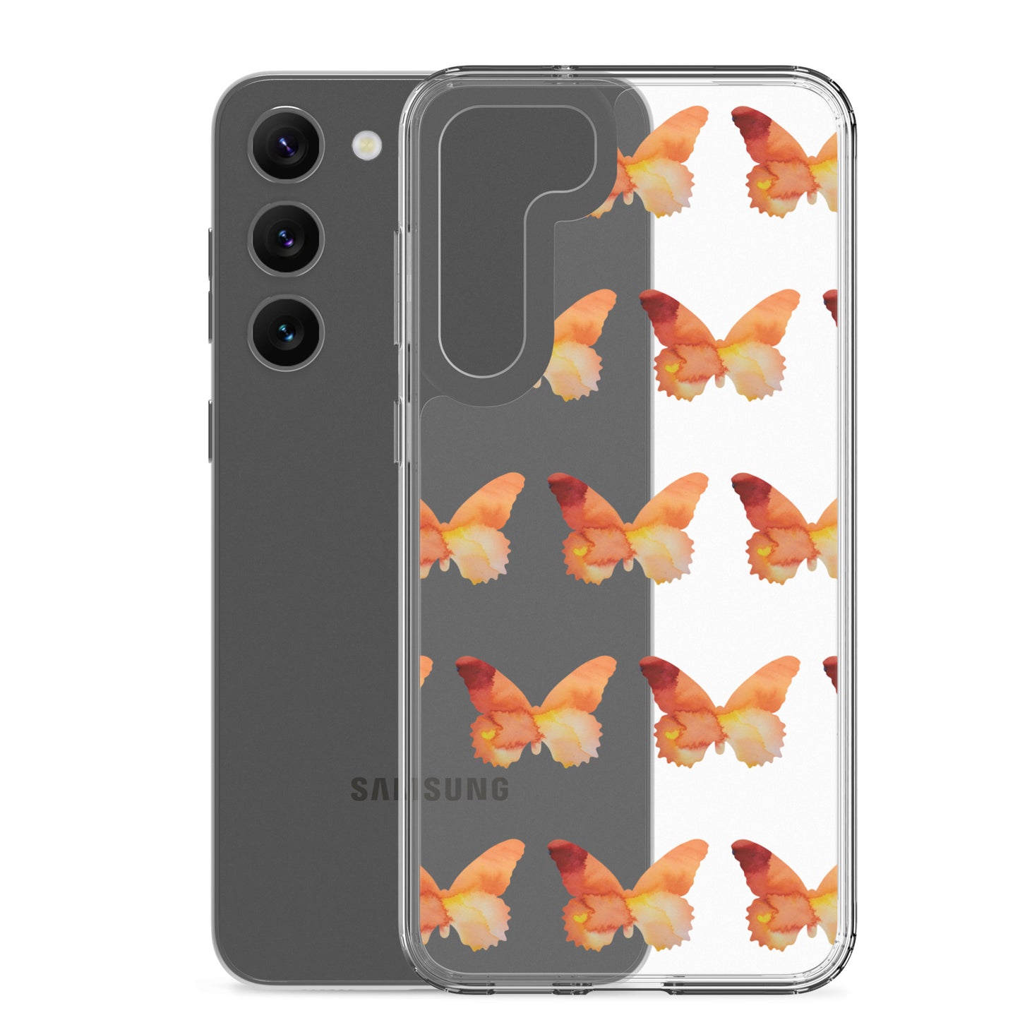 Clear Case for Samsung Orange