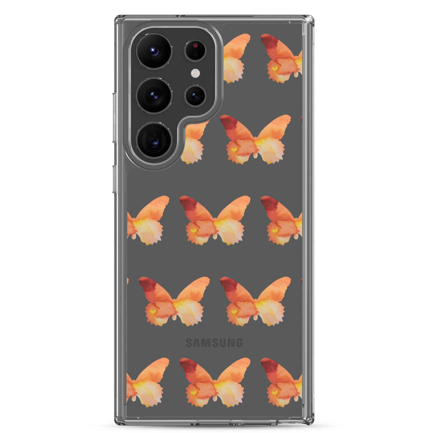 Clear Case for Samsung Orange