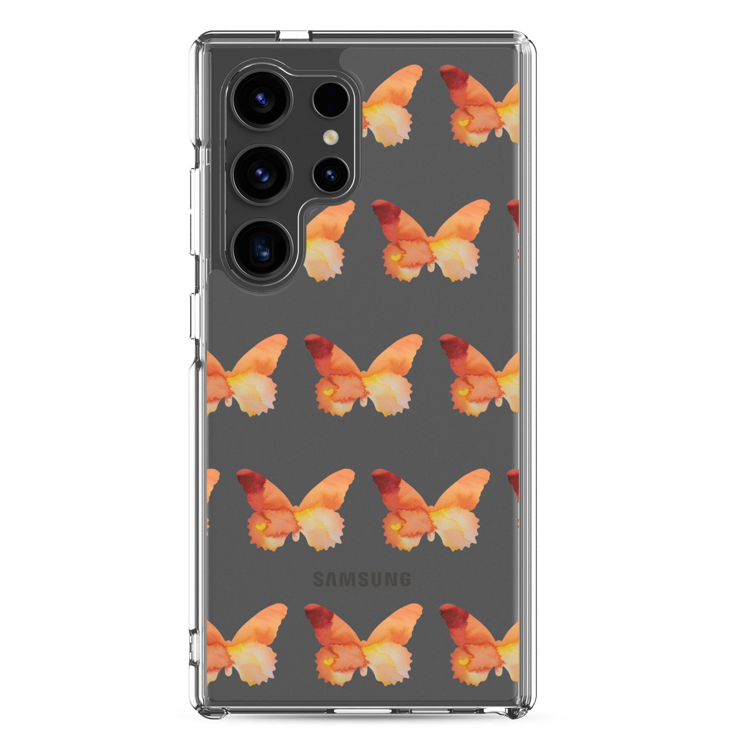 Clear Case for Samsung Orange