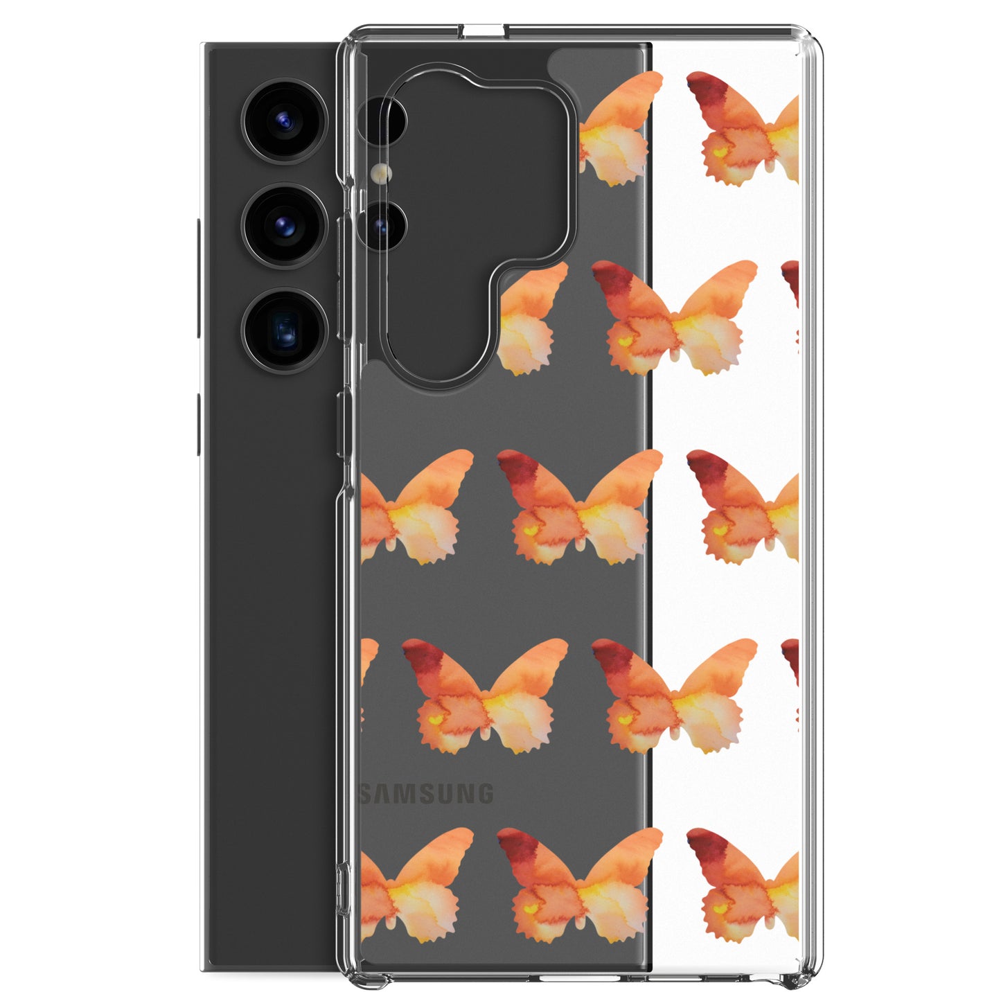 Clear Case for Samsung Orange