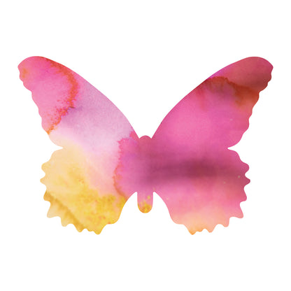 Pink Orchid Butterfly Decal Set