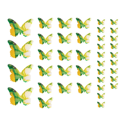 Tropical Green Butterfly Decal Set