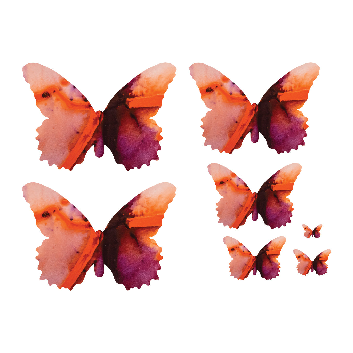 Scarlet Butterfly Decal Set